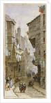 Street scene in Edinburgh by Louise Ingram Rayner