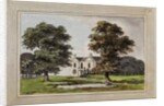 Illustration from 'Red Books', for 'Mogenhanger in Bedfordshire, a Seat of Godfrey Thornton Esq.', 1792 by Humphry Repton