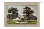 Illustration from 'Red Books', for 'Mogenhanger in Bedfordshire, a Seat of Godfrey Thornton Esq.', 1792 by Humphry Repton