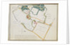 Map from 'Red Books', for 'Mogenhanger in Bedfordshire, a Seat of Godfrey Thornton Esq.', 1792 by Humphry Repton