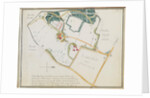 Map from 'Red Books', for 'Mogenhanger in Bedfordshire, a Seat of Godfrey Thornton Esq.', 1792 by Humphry Repton