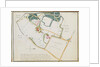Map from 'Red Books', for 'Mogenhanger in Bedfordshire, a Seat of Godfrey Thornton Esq.', 1792 by Humphry Repton