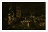 A carnival night in a Baroque piazza by Jakob Isaaksz Swanenburgh