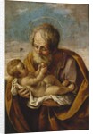Joseph and the Christ Child in his arms by Guido Reni