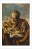 Joseph and the Christ Child in his arms by Guido Reni
