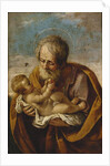 Joseph and the Christ Child in his arms by Guido Reni