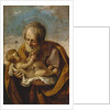Joseph and the Christ Child in his arms by Guido Reni