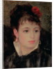 Woman with a rose in her hair by Pierre Auguste Renoir