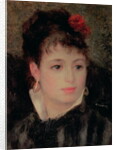 Woman with a rose in her hair by Pierre Auguste Renoir