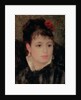 Woman with a rose in her hair by Pierre Auguste Renoir