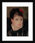 Woman with a rose in her hair by Pierre Auguste Renoir