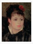 Woman with a rose in her hair by Pierre Auguste Renoir