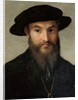 Portrait of a bearded man by Parmigianino
