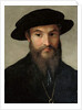 Portrait of a bearded man by Parmigianino