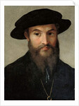 Portrait of a bearded man by Parmigianino