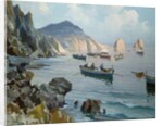 Boats in a Rocky Cove by Edward Henry Potthast