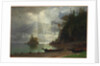 Island in the Lake by Albert Bierstadt