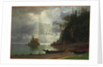 Island in the Lake by Albert Bierstadt