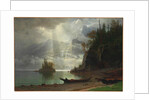 Island in the Lake by Albert Bierstadt