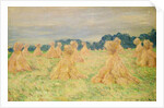 The Small Haystacks, 1887 by Claude Monet