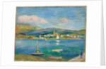 Port de pêche, Vue de Fontarabie depuis Hendaye, 1895 by Pierre Auguste Renoir
