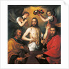 The Risen Christ with Saints Peter and Paul by Anthonis van Dashorst (c.1519-1576/77) (circle of) Mor