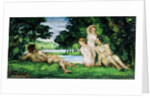 Bathers, Male and Female by Paul Cezanne