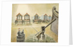Aldeburgh Bathing Machines, 1938 by Eric Ravilious