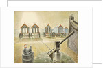 Aldeburgh Bathing Machines, 1938 by Eric Ravilious