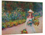 Jeune fille dans le jardin de Giverny, 1888 by Claude Monet