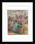 Le Marché de Gisors, Grande-Rue, 1885 by Camille Pissarro