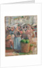 Le Marché de Gisors, Grande-Rue, 1885 by Camille Pissarro