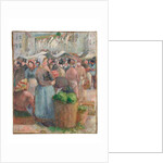 Le Marché de Gisors, Grande-Rue, 1885 by Camille Pissarro