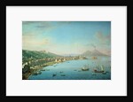 Naples from the Bay, with Mt. Vesuvius in the Background by Antonio Joli