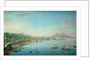Naples from the Bay, with Mt. Vesuvius in the Background by Antonio Joli