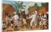 A Cudgelling Match between English and French black people in the Island of Dominica by Agostino Brunias