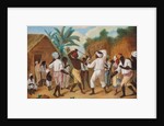 A Cudgelling Match between English and French black people in the Island of Dominica by Agostino Brunias