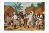 A Cudgelling Match between English and French black people in the Island of Dominica by Agostino Brunias