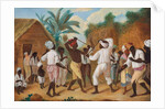 A Cudgelling Match between English and French black people in the Island of Dominica by Agostino Brunias