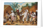 A Cudgelling Match between English and French black people in the Island of Dominica by Agostino Brunias