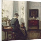 A Mother and Child in an Interior by Carl Holsoe
