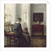 A Mother and Child in an Interior by Carl Holsoe