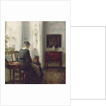 A Mother and Child in an Interior by Carl Holsoe