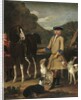 Edward, Lord Seymour, with his horse, groom and dogs, in a landscape by John Wootton