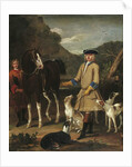 Edward, Lord Seymour, with his horse, groom and dogs, in a landscape by John Wootton