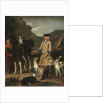 Edward, Lord Seymour, with his horse, groom and dogs, in a landscape by John Wootton