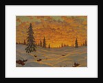 Sunset in Finland by Ivan Fedorovich Choultse