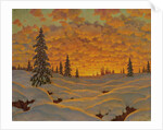 Sunset in Finland by Ivan Fedorovich Choultse