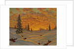 Sunset in Finland by Ivan Fedorovich Choultse
