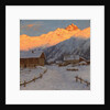 Evening on the mountain, Haute-Savoie by Ivan Fedorovich Choultse